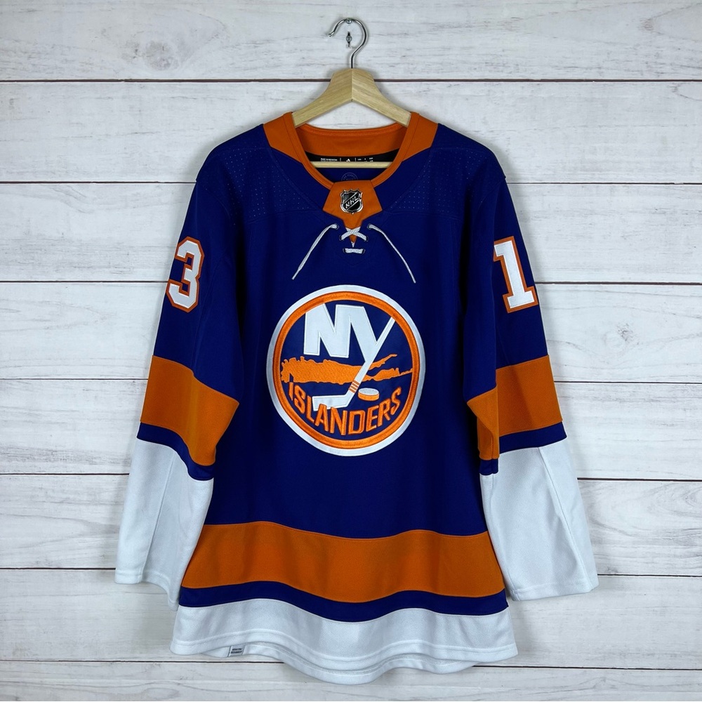 New York Islanders Barzel Hockey Adidas NHL Jersey Size 46 Large
